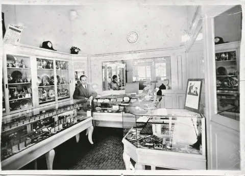 Sam Silverman in Ben Bridge Jeweler. 