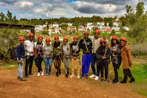 Ethiopian Israelis participating in the Olim Beyahad organization which provides support to integrate and succeed in Israeli society  Courtesy of Samis Foundation