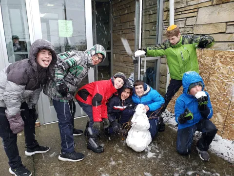 Torah Day School students are having winter fun