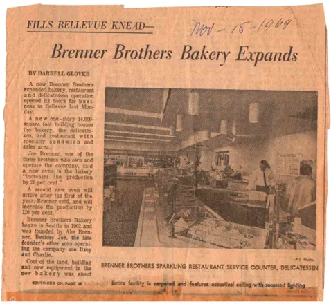 An article by The Seattle Times on the continuous operation of Brenner Brothers Bakery