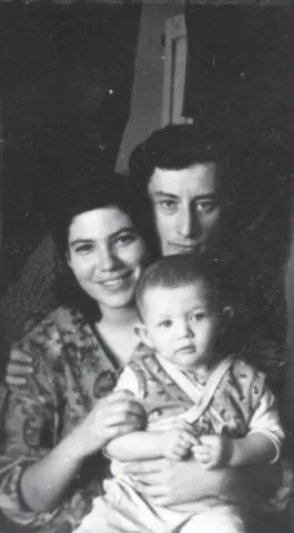 Gregory Korshin as an infant with parents